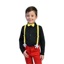 Conjunto Mickey Mouse Manga longa Calça Bebe Infantil Vermelho