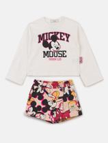 Conjunto Mickey Short Saia ANIMÊ