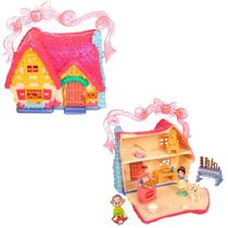 Conjunto Micro Play DISNEY STORE Snow White Cottage com bonecos Conjunto Micro Play DISNEY STORE Snow White Cottage com bonecos