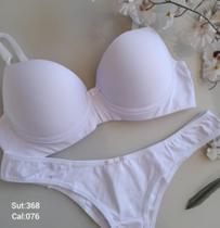 Conjunto microfibra - tamanho M - Branco