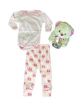 Conjunto Mijão Vira Pé e Body ML Chocalho Rosa Conjunto Mijão Vira Pé e Body ML Chocalho Rosa
