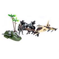 Conjunto Militar Jato E Jetsky Toys - HBR0318 - H Toys