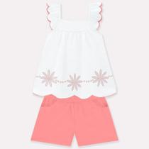 Conjunto milon infantil blusinha + shortinho tecido