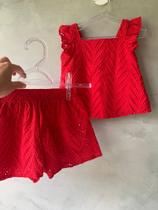 Conjunto Milon Vermelho em Laise Conjunto Milon Vermelho em Laise
