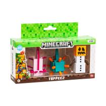 Conjunto Minecraft - Axolote, Guardião e Golem de Neve - Mojang - Multikids