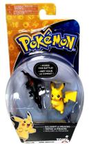 Conjunto Mini Bonecos Colecionáveis Pokémon Nintendo - Tomy - Sunny : Pikachu + Salandit Tritox Molunk