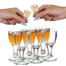 Conjunto Mini Copa Vidrio Pequeña Lisa de 10 ml.