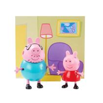 Conjunto Mini Figuras Com Acessórios Peppa Pig e Papai Pig Sunny