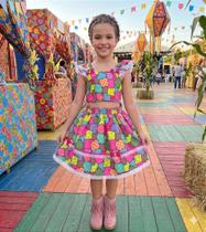 Conjunto Mini Miss Junino Magia do Sertão - Vestido Infantil para Festas Juninas