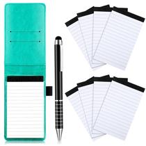 Conjunto Mini Porta Bloc de Notas de Bolsillo Outus con Cubierta de Cuero y Bolígrafo