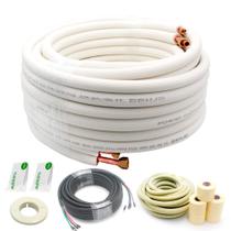 Conjunto Mini Split Line de 50 pés para 9000 BTU com tubos de cobre