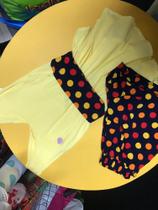 Conjunto Miniee - Amarelo com Preto Tam 4