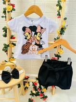 Conjunto Minnie Luxo - Camiseta + Shorts Conjunto Minnie Luxo - Camiseta + Shorts