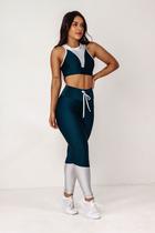 Conjunto Mirtilo Lux Legging Top Poliamida - Croirefit Allumé