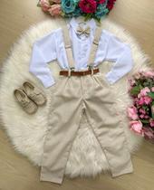 Conjunto Miss Cherry Meninos Social Linho Vitor