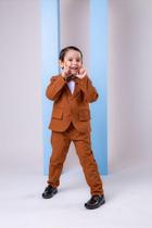 Conjunto Miss Cherry Social Terno - Blazer Caramelo Completo Conjunto Miss Cherry Social Terno - Blazer Caramelo Completo