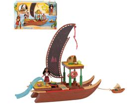 Conjunto Moana 2 Barco de Aventuras Com Boneco e Acessórios
