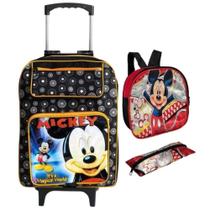 Conjunto Mochila De Rodinha De Menino Com Estojo E Lancheira