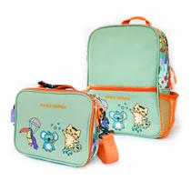 Conjunto Mochila Escolar Com Lancheira Unissex Milk&Moo Conjunto Mochila Escolar Com Lancheira Unissex Milk&Moo