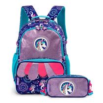 Conjunto Mochila Infantil e Pochete Multifuncional Ayris Milk&Moo