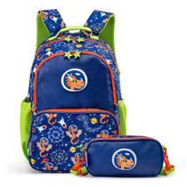Conjunto Mochila Infantil e Pochete Multifuncional Ponix Milk&Moo