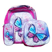 Conjunto Mochila Infantil + Lancheira + Estojo - Yoo Lucki