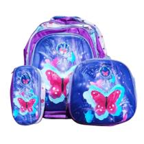 Conjunto Mochila Infantil + Lancheira + Estojo - Yoo Lucki