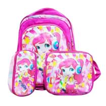 Conjunto Mochila Infantil + Lancheira + Estojo - Yoo Lucki Conjunto Mochila Infantil + Lancheira + Estojo - Yoo Lucki