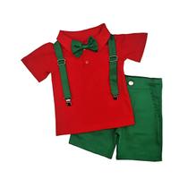 Conjunto Moda Masculina Infantil Natalino