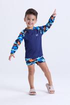 Conjunto Moda Praia Infantil Estampa de Tubarão