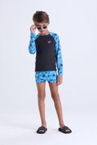 Conjunto Moda Praia Masculino Infantil Folhagens Conjunto Moda Praia Masculino Infantil Folhagens