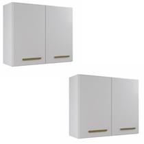 Conjunto Modulado 2 Armários Aéreo de Cozinha 2 Portas Valencia Conjunto Modulado 2 Armários Aéreo de Cozinha 2 Portas Valencia