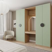 Conjunto Modulado 3 Peças 2 Gavetas, Penteadeira e Cabideiro Joy CabeCasa MadeiraOriginals