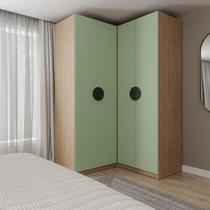 Conjunto Modulado Joy 2 Peças Canto, Nicho com 2 Gavetas CabeCasa MadeiraOriginals