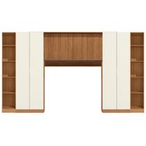 Conjunto Modulado K025 com 8 Portas e 4 Gavetas 5 Peças Kappesberg Cor Canela Off White Conjunto Modulado K025 com 8 Portas e 4 Gavetas 5 Peças Kappesberg Cor Canela Off White