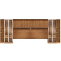 Conjunto Modulado K036 com 12 Portas Sendo 4 em Vidro e 4 Gavetas 8 Peças Kappesberg Cor Canela Off White Conjunto Modulado K036 com 12 Portas Sendo 4 em Vidro e 4 Gavetas 8 Peças Kappesberg Cor Canela Off White