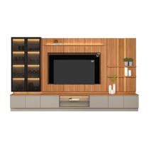 Conjunto Modular com Cristaleira Magnum TV de até 75 Polegadas Linea Brasil Conjunto Modular com Cristaleira Magnum TV de até 75 Polegadas Linea Brasil