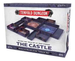 Conjunto modular de terreno de RPG Gale Force Nine Tenfold Dungeon: The Castle com aventura de RPG 5e