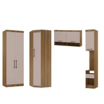 Conjunto Módulo Guarda-Roupa 4 Peças 6 Portas 1 Gaveta Demobile Conjunto Módulo Guarda-Roupa 4 Peças 6 Portas 1 Gaveta Demobile