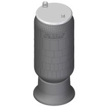 Conjunto Mola Pneumática Suspensão Eixo - com Base Implementos HBZ