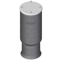Conjunto Mola Pneumática Suspensão Eixo - com Base Implementos HBZ