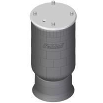 Conjunto Mola Pneumática Suspensão Eixo - com Base Implementos HBZ