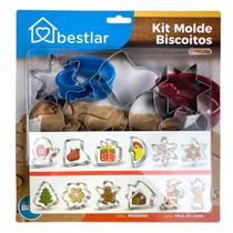 Conjunto Molde para Biscoito Natalino 12 Peças - Central Conjunto Molde para Biscoito Natalino 12 Peças - Central