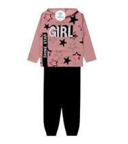 Conjunto Moletinho Capuz Shine Girl Tam.8