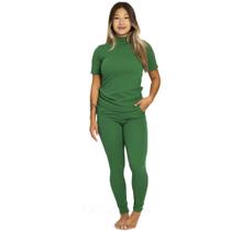 Conjunto Moletinho Casual Confortável Inverno Frio Feminino