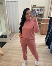 Conjunto Moletinho Lãzinha Rosa