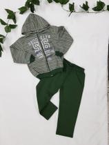 conjunto Moletinho para meninos com Capuz