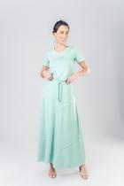 Conjunto moletinho soft touch saia longa e blusa - Verde Água Conjunto moletinho soft touch saia longa e blusa - Verde Água