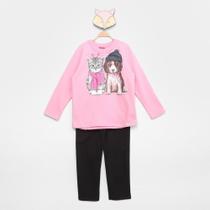 Conjunto Moletom Bebê Kyly Peluciado Feminino Conjunto Moletom Bebê Kyly Peluciado Feminino