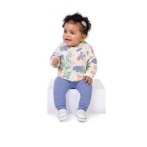 Conjunto Moletom Bebê Menina Malwee Kids P ao G Ref. 126205